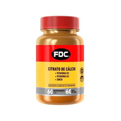 Imagem do produto Citrato De Cálcio Fdc Com Vitamina E Zinco 60 Comprimidos