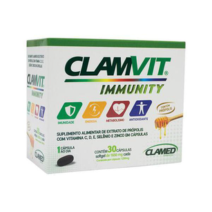 Imagem do produto Clamvit Immunity Com 30 Cápsulas Softgel