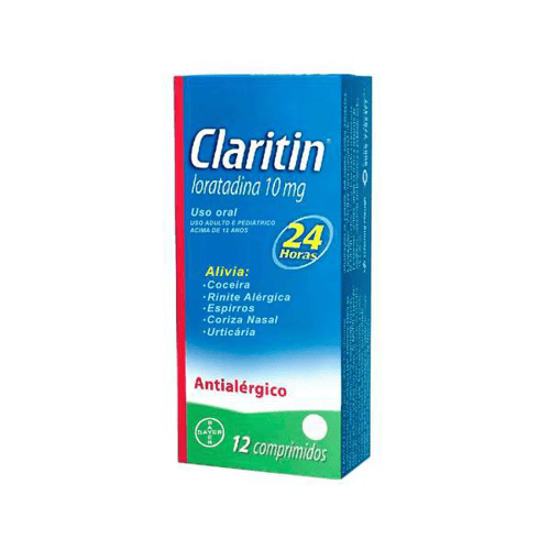 Imagem do produto Claritin 10Mg 12 Comprimidos