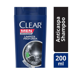 Clear Shampoo Anti Caspa Limpeza Profunda 200Ml
