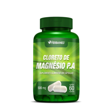 Imagem do produto Cloreto De Magnésio P.A 500Mg Com 60 Cápsulas