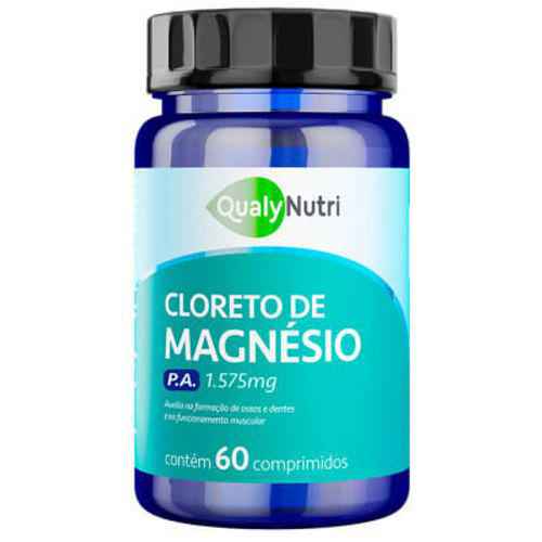 Imagem do produto Cloreto De Magnésio P.a. Qualy Nutri 1575Mg Com 60 Comprimidos