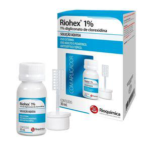 Imagem do produto Clorexidina - - Riohex 1% Com Aplicador Com 30 Ml