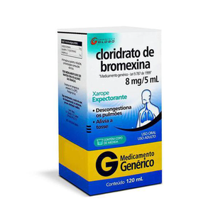 Imagem do produto Cloridrato Bromexina Xarope Adulto 120Ml - Globo Genérico