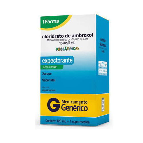 Imagem do produto Cloridrato De Ambroxol - 3 Mg/Ml Xarope Infantil Frasco 120 Ml + Copo Dosador Sabor Mel 1Farma Genérico