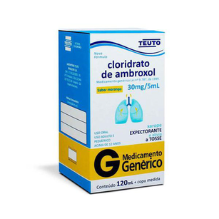 Imagem do produto Cloridrato De Ambroxol - Xarope Adulto 120Ml Teuto Genérico