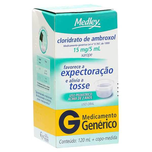 Imagem do produto Cloridrato De Ambroxol - Xarope Infantil 120Ml Medley Genérico