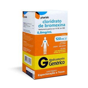 Cloridrato De Bromexina 0,8Mg/Ml Com 120Ml - Pharlab Genérico