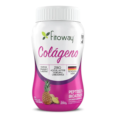 Colageno 200 G Fitoway Abacaxi Com Gengibre