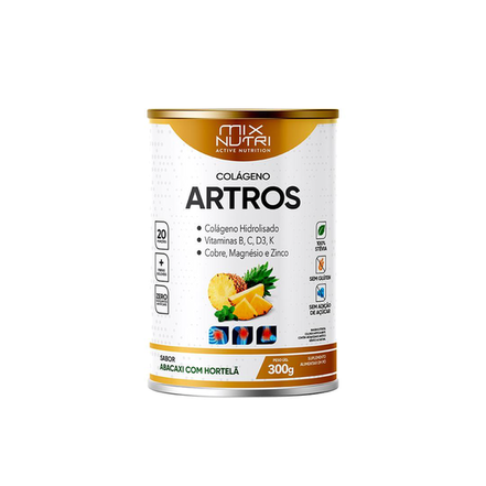 Imagem do produto Colágeno Artros Abacaxi C/ Hortelã 300G Mix Nutri