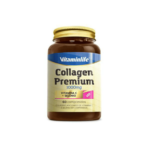 Imagem do produto Colágeno Collagen Premium Vitamin Life 1000Mg C/ 60 Comprimidos