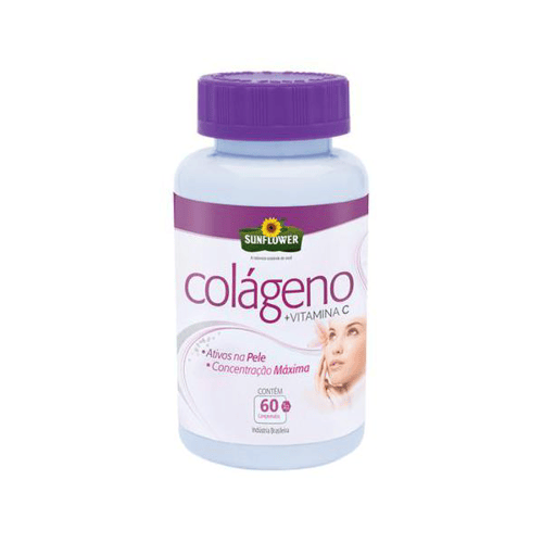 Imagem do produto Colageno Com Vitamina C 1G 60 Comprimidos Sunflower A
