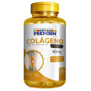 Colágeno Não Hidrolisado Tipo Ii Vita Premium Cápsulas 40Mg C/60