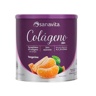 Imagem do produto Colágeno Skin Tangerina Zero Lactose 300Gr Sanavita