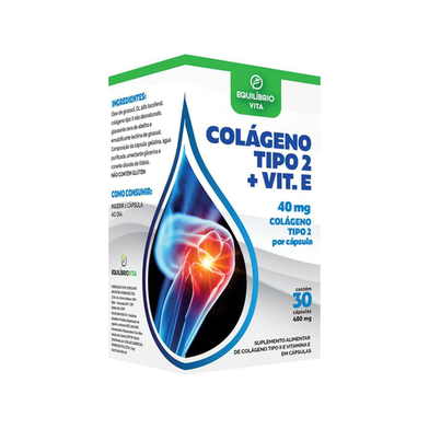 Imagem do produto Colageno Tipo Ii+Vitamina E 250Mg Com 30Caps/Eqbv