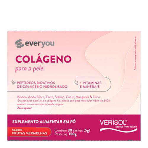 Imagem do produto Colágeno Verisol + Vitamina E Ever You Frutas Vermelhas 30 Sachês Com 5G Cada