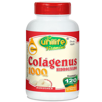 Imagem do produto Colágenus Colágeno Hidrolisado 1000Mg + Vit. C 120 Comp. Unilife