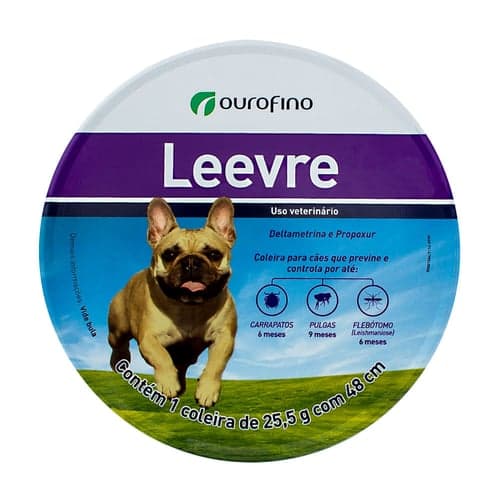 Imagem do produto Coleira Ectoparasiticida Leevre Para Cães Com 1 Unidade De 25,5G Com 48Cm