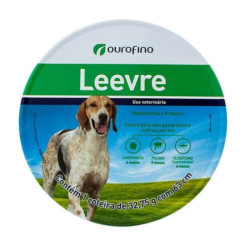 Imagem do produto Coleira Ectoparasiticida Leevre Para Cães Com 1 Unidade De 32,75G Com 63Cm