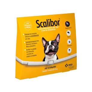 Imagem do produto Coleira Scalibor Antiparasitária Para Cães Combate Infestação De Carrapatos, Pulgas E Mosquitos Leishmaniose 48Cm 19G