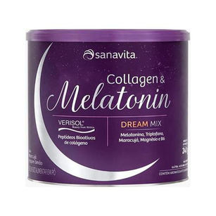 Imagem do produto Collagen & Melatonin Verisol Maracujá E Capim Limão 240G Sanavita