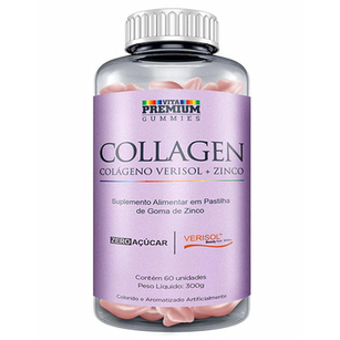 Imagem do produto Collagen Vita Premium Colágeno Verisol Zero Açúcar Com 60 Gomas