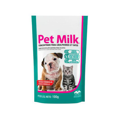 Concentrado Para Cães E Gatos Pet Milk Sachê 100G