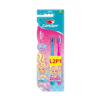 Imagem do produto Condor Kids Barbie 2 A 4 Anos Escova Dental Extra Macia