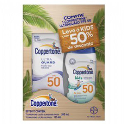 Imagem do produto Coppertone Kit Bloqueador Solar Locao Fps50 200Ml + Kids Locao 125Ml Com 50% De Desconto
