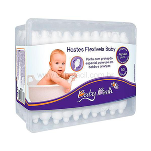 Imagem do produto Cotonete Hastes Flexíveis Baby C/ 50 Unidades Bath