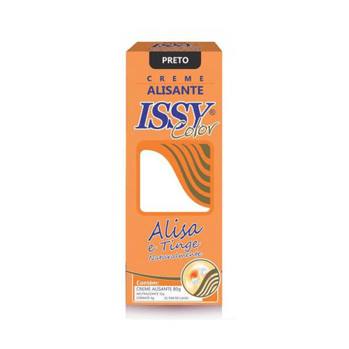 Creme - Alisante Issy Color Preto 80G