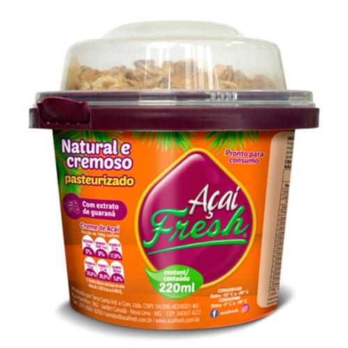 Imagem do produto Creme De Açaí Natural Com Granola Açaí Fresh 220Ml