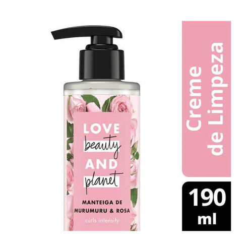 Imagem do produto Creme De Limpeza Love, Beauty And Planet Curls Intensify Manteiga De Murumuru & Rosa 190Ml
