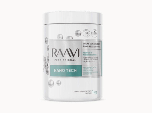 Creme De Massagem Nano Redutor Corporal Raavi 1 Kg
