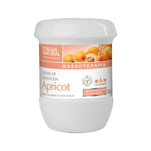 Imagem do produto Creme De Massagem, Óleo De Apricot, 650G Dágua Natural