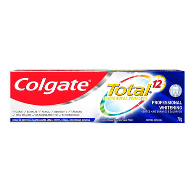 Imagem do produto Creme Dental Colgate Total 12 Professional Whitening 70G