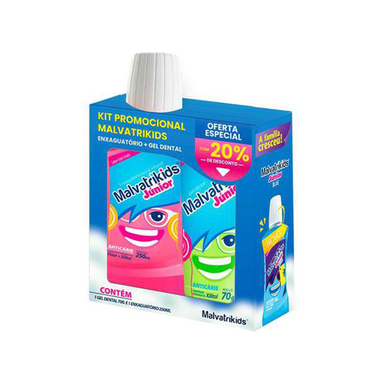Imagem do produto Creme Dental + Enxaguante Malvatrikids Bucal Junior 70Gr + 250Ml Promocional