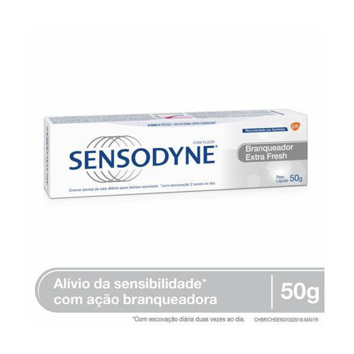 Imagem do produto Creme Dental Sensodyne Premium Branqueador Extra Fresh 50G