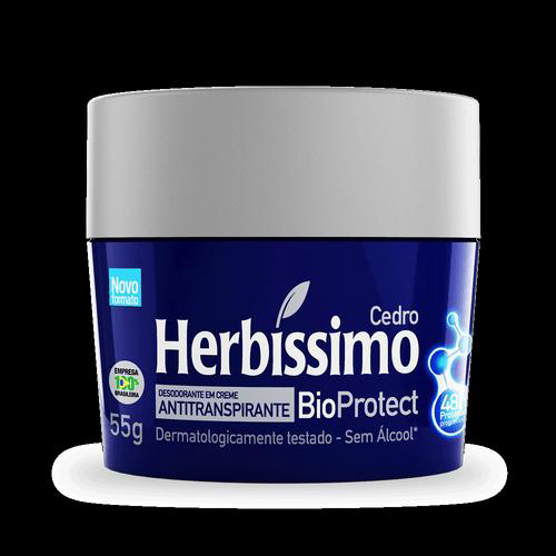 Imagem do produto Creme Desodorante Antitranspirante Herbíssimo Bioprotect 55G