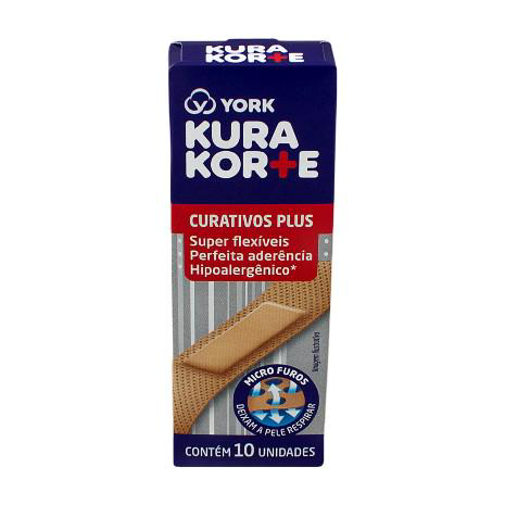Imagem do produto Curativo - Kura Korte Plus Com 10 Unidades
