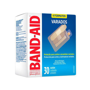 Curativos Band Aid Transparentes Variados 40 Unidades