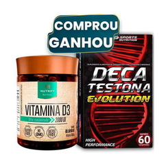 Imagem do produto Deca Testona Evolution 60 Cápsulas Us Sport Nutrition Grátis Vitamina D3 2000Ui Nutrify Body Action