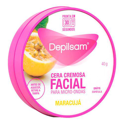 Imagem do produto Depilsam Cera Cremosa Facial Para Microondas Maracujá Pote 40G