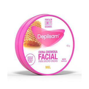 Imagem do produto Depilsam Cera Cremosa Facial Para Microondas Mel Pote 40G