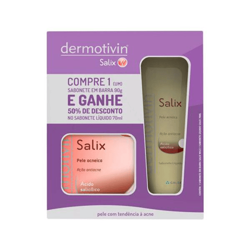 Imagem do produto Dermotivin Salix Sabonete 90G + Sabonete Liquido 70Ml