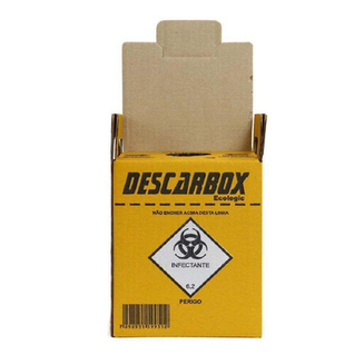 Imagem do produto Descarbox Coletor Para Material Perfurocortante Ecologic Descartável 13L