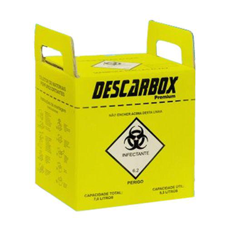 Imagem do produto Descarbox Coletor Para Material Perfurocortante Ecologic Descartável 7L