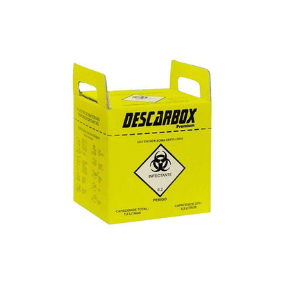 Imagem do produto Descarbox Coletor Para Material Perfurocortante Premium Descartável 7L