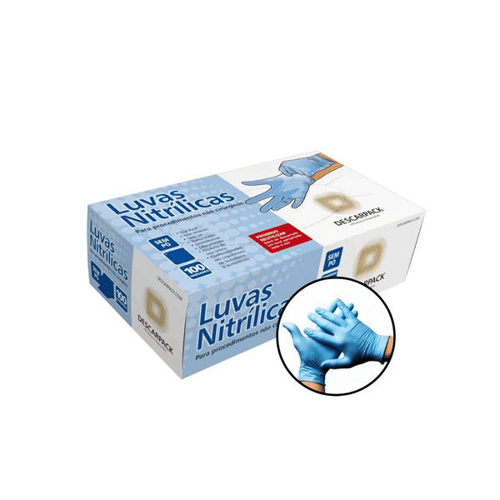 Imagem do produto Descarpack Luva Nitrílica Azul Sem Talco Tamanho Pp Com 100Un