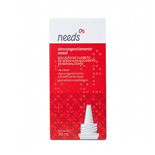 Imagem do produto Descongestionante Nasal Needs 30Ml Gotas